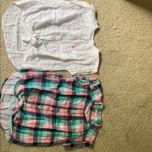 2 Abercrombie button-up shirts, size 11/12